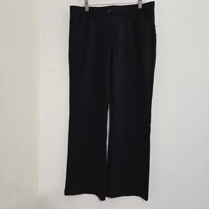 TAPATA women's size Large Pull On Casual Bootcut Stretchy Dress Pants Black‎